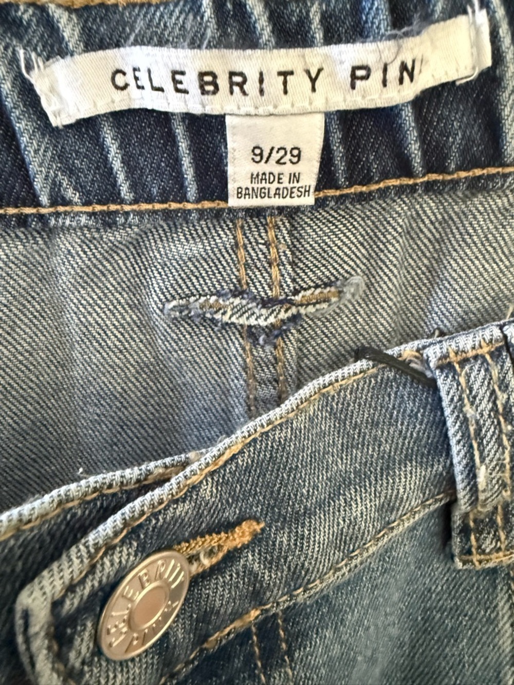 Celebrity Pink Light Blue Wide-Leg Cargo Jeans - Picture 2 of 5